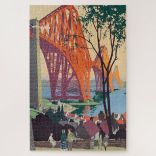 Vintage Forth Bridge Schottlands Bahnbetrieb und B Puzzle