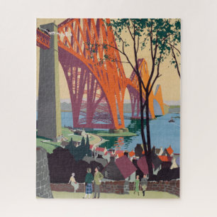 Vintage Forth Bridge Schottlands Bahnbetrieb und B Puzzle