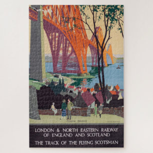 Vintage Forth Bridge Schottlands Bahnbetrieb und B Puzzle