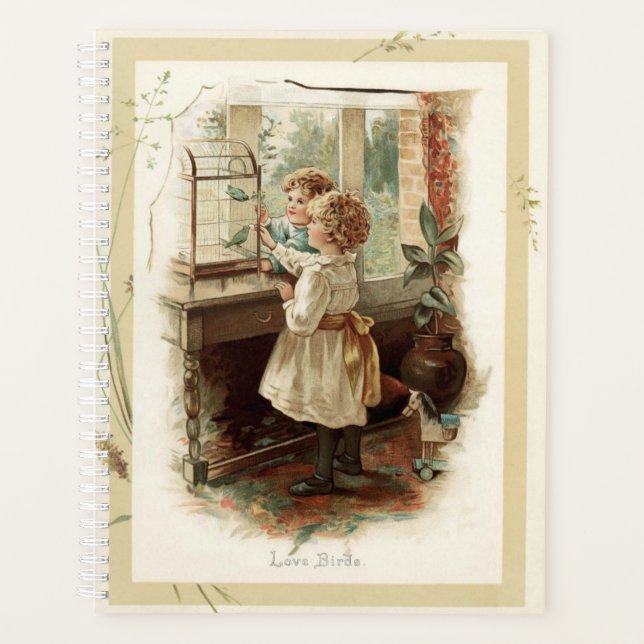 Vintage Fortpflanzung von Vögeln und Kindern Planer (Vorderseite)