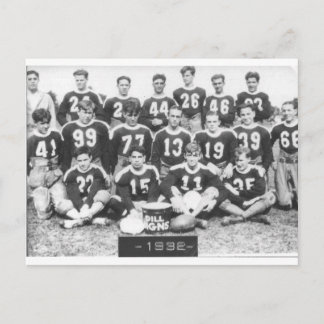 Vintage-Foto 1932 Fußballmannschaft Postkarte