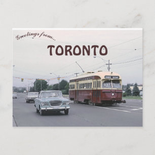 Vintage-Foto der Long Branch Street Car Toronto Postkarte