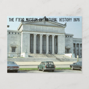 Vintage-Foto des Field Museum Chicago Postkarte