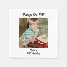 Vintage-Foto Geburtstag Personalisiert