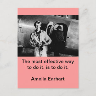 Vintage-Foto von Amelia Earhart Postkarte
