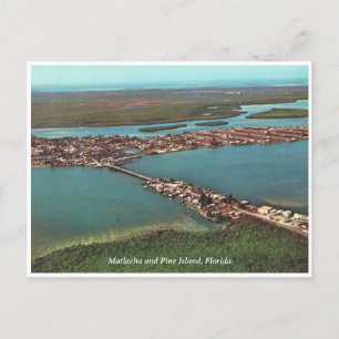 Vintage-Foto von Matlacha und Pine Island Florida Postkarte