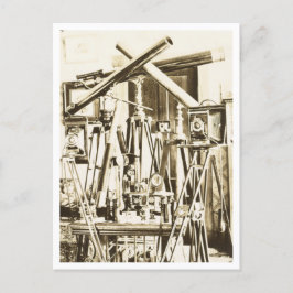 Vintage Fotoausrüstung Postkarte