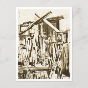 Vintage Fotoausrüstung Postkarte