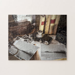 Vintage Fotoausrüstung Santa Monica Pier Puzzle