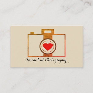 Vintage Fotograf-Geschäfts-Karte Visitenkarte