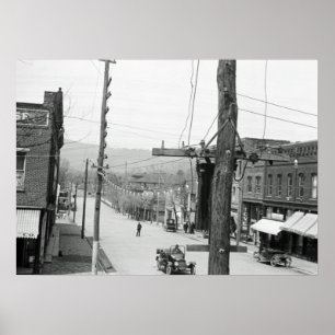 Vintage-Fotografie Asheville North Carolina 1916 Poster