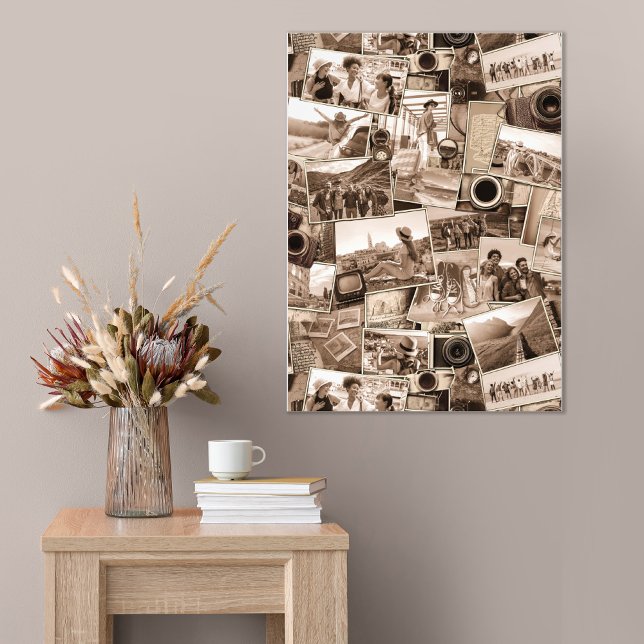 Vintage Fotografie-Collage Sepia ID1066 Fotodruck (Von Creator hochgeladen)