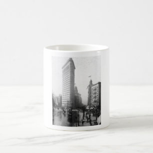 Vintage Fotografie des Flatiron Gebäude NYC Kaffeetasse