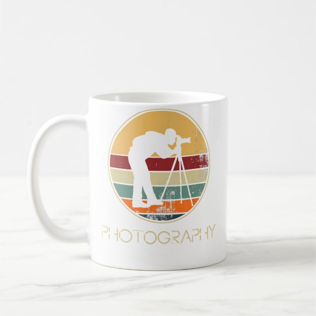 Vintage-Fotografie Fotograf Kaffeetasse (Links)