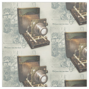Vintage Fotografie-Kamera-Illustration Stoff