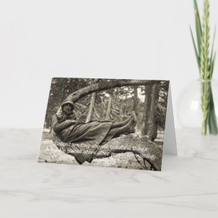 Vintage Fotografie mit Inspiration Karte