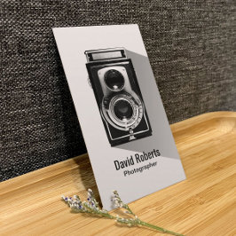 Vintage Fotografie Visitenkarte