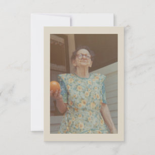 Vintage Fotografien (Oma josephine) Einladung