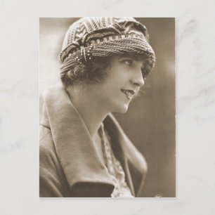 Vintage-Fotos von Flappern (8) Postkarte