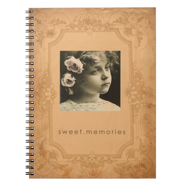 Vintage Fotospiralezeitschrift Notizblock (Vorderseite)