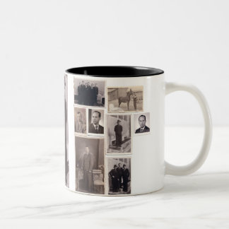 Vintage Fototasse Zweifarbige Tasse