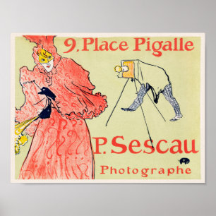 Vintage Fotowerbung Poster