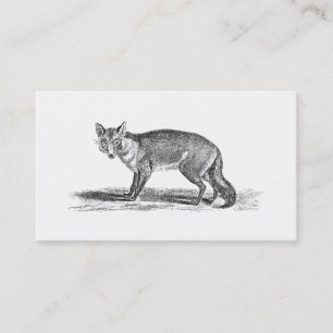 Vintage Foxy Fox-Illustration - Füchse 1800's Visitenkarte