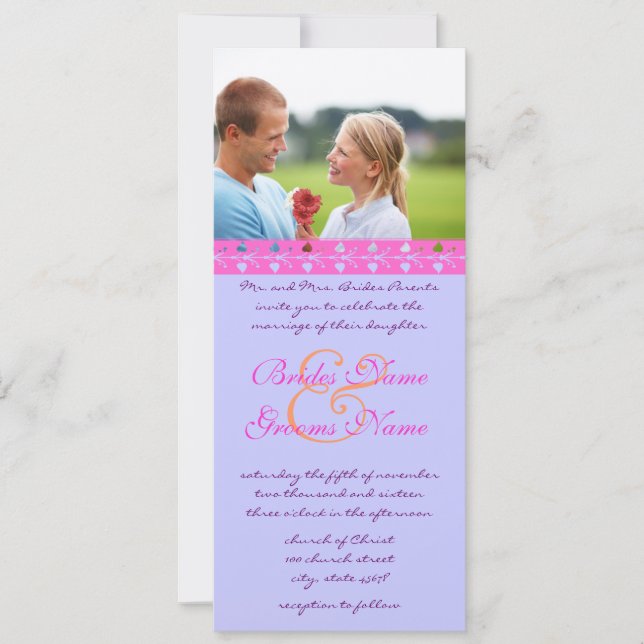 Vintage Frame Love Birds Hochzeitseinladung Einladung (Vorderseite)