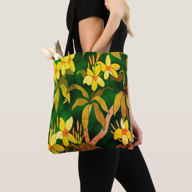 Vintage Frangipani Tote-Tasche (Von Nahem)