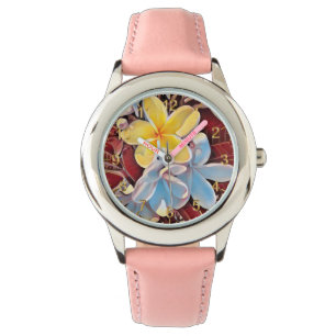 Vintage Frangipani Tree Pop Art, Giro del Malcanto Armbanduhr