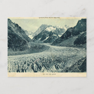 Vintage Frankreich Chamonix Mont Blanc Postkarte
