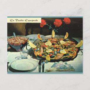 Vintage Frankreich, Essen, Le Paella spanisch Postkarte