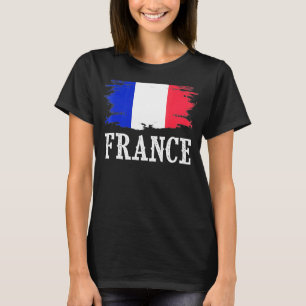 Vintage Frankreich-Flagge Ich liebe Frankreich T-Shirt