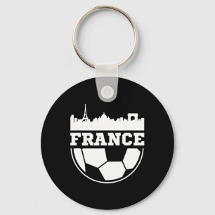 Vintage Frankreich Fußballhemd Geschenk für Spiele Schlüsselanhänger