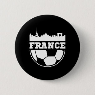 Vintage Frankreich Fußballtrikot Geschenk für Spie Button