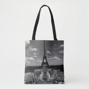 Vintage Frankreich Paris Brunnen Eiffelturm