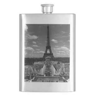 Vintage Frankreich Paris Brunnen Eiffelturm Flachmann