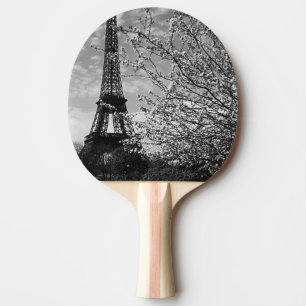 Vintage Frankreich Paris Eiffelturm 1970 Tischtennis Schläger