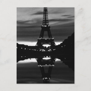 Vintage Frankreich Paris Eiffelturm Reflexion Postkarte