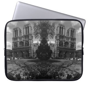 Vintage Frankreich Paris Kathedrale Notre-Dame Lap Laptopschutzhülle