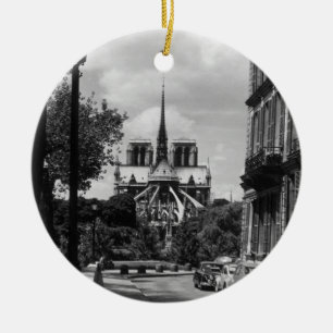Vintage Frankreich Paris notre dame saint louis In Keramik Ornament