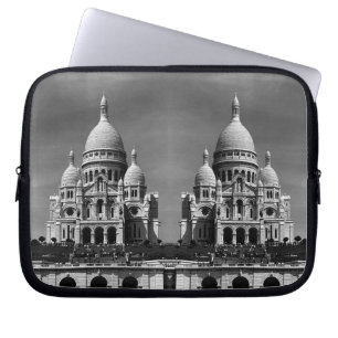 Vintage Frankreich Paris Sacre Coeur Basilika Maus Laptopschutzhülle