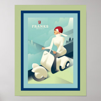 Vintage Franks Roller Poster
