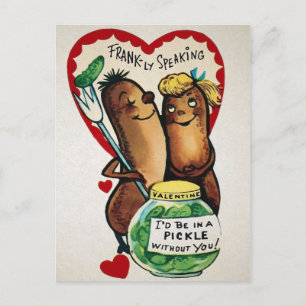 Vintage Franks Valentinskarten Postkarte