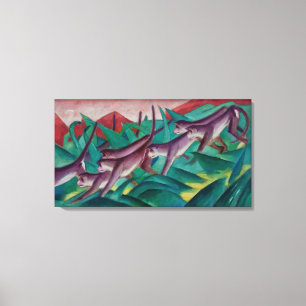 Vintage Franz Marc Affenfries Leinwanddruck