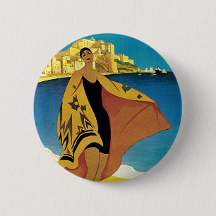 Vintage Franzose-Reise Button
