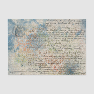 Vintage französisch inspiriertes pastellblaues Sei Seidenpapier