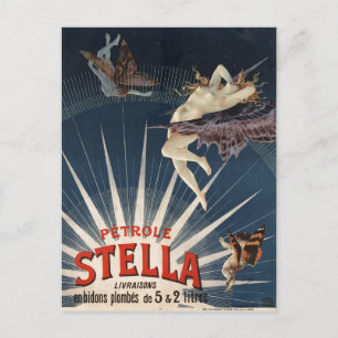Vintage Französisch Petrole Stella (Stella Benzin) Postkarte