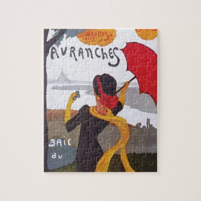 Vintage Französisch Reisen Ad 1910 Illustration Al Puzzle (Vertikal)