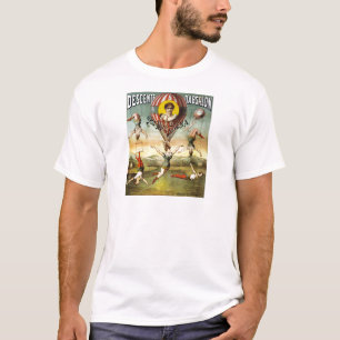 Vintage französische Ballon- und Trapezvorstellung T-Shirt